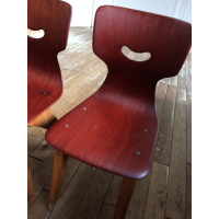 Vintage 50's schoolstoeltjes